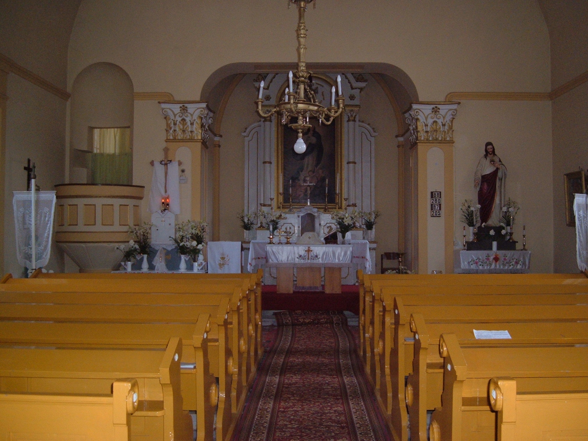 katolikus templom belső